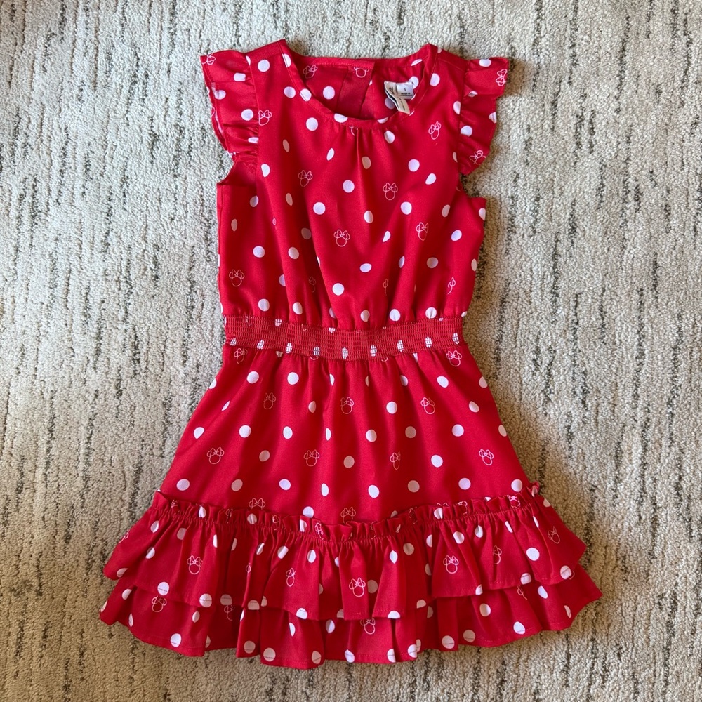 Disney x Janie and Jack Red Polka Dot Minnie Ruffle Dress